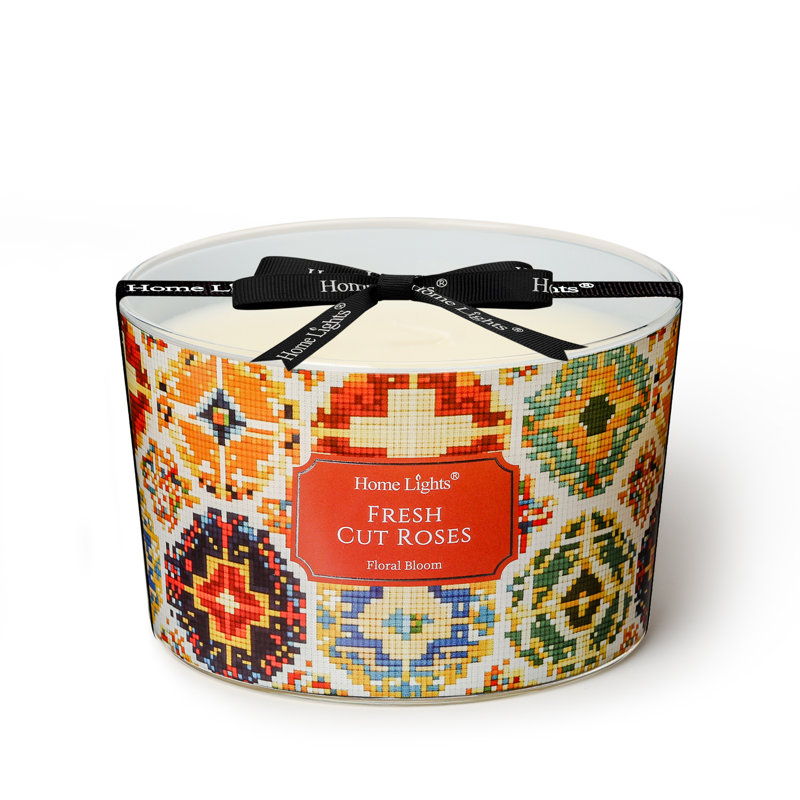 Agrume Amalfi | Bougies longue durée en cire de soja à 4 mèches - Homelights