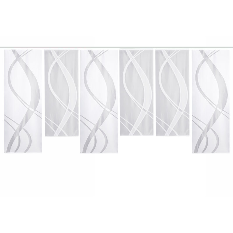 Mccourt Semi Sheer Curtain Panel Pair, Width 57 x Drop 175 cm
