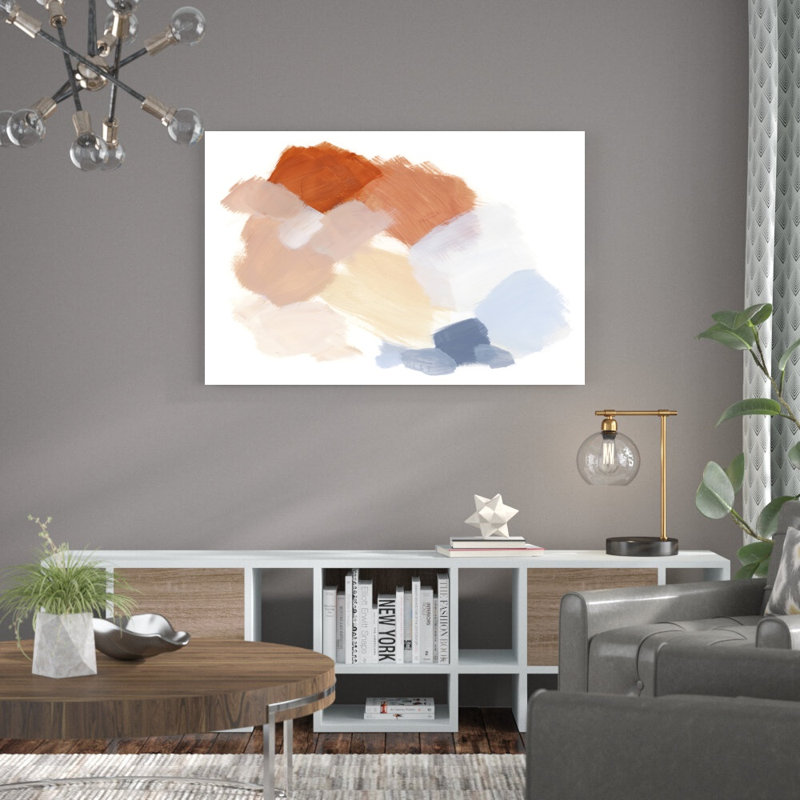 Palette Swatch II par Victoria Barnes - peinture sur toile tendue, H 32 po x l 48 po