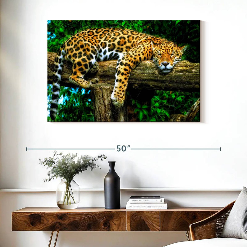 Brampt Sleepy Jaguar, 26" H x 39" W