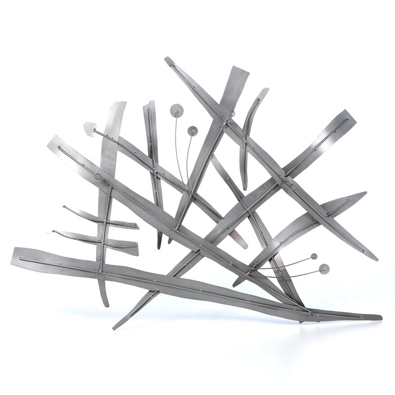 Handmade Modern Abstract Wall Decor on Metal