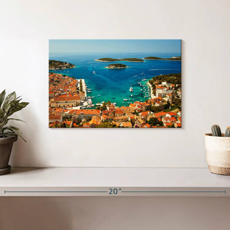 Gillard Hvar Seaside Town, 8" H x 12" W