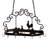 Metal Handcrafted Oval Hanging Pot Rack