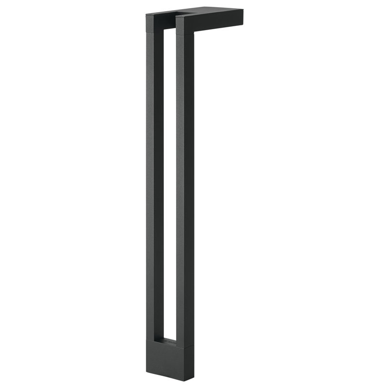 Lampe de chemin à deux bras, Noir texturé