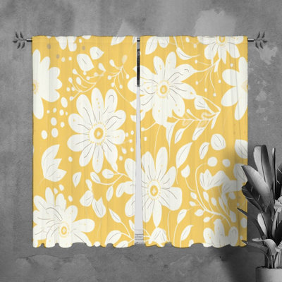 Rideaux à motif floral - 6093