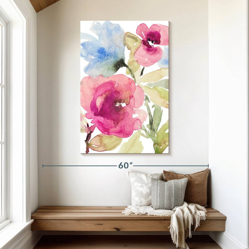 Avery Peaceful Florals I, H 48 po x l 32 po