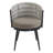 Weather - , , Outdoor Chairs, Beige Rope, Khaki Cushion, Patio Use Modern, Comfortable, Metal, Cushion-1065032178