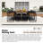18-Pieces Acacia Wood Patio Dining Set