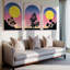 Ensemble de 3 grandes décorations murales Exclusives Vibrant Fruit Splash-1212913942