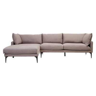 4 Seater Linen Sofa & Chaise