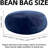 Bean Bag Chair, Memory Foam Filled, Large Beanbag Chairs For Adults And Teens, Soft Sofa With Removable Flannel Cover, Round Couch For Living Room Bedroom College Dorm-698306721-698306720
