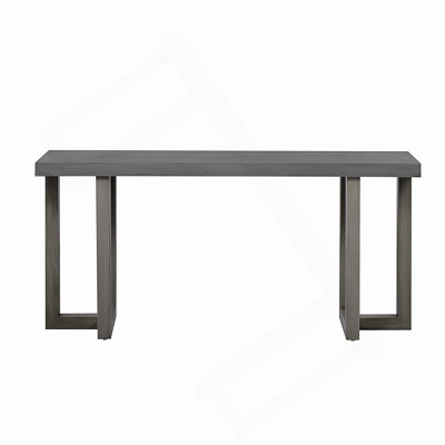 Geometric Design Console Table With Solid Pine Legs For Entryway, Hallway, Living Room, And Bedroom Use.
