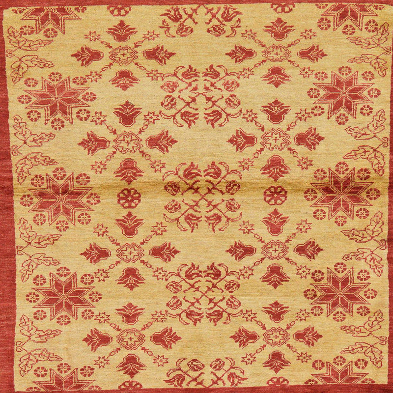 Tapis abstrait moderne 160 po, Carré 6 pi