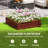 Galvanized Raised Garden Bed, 4' X 4' X 1' Metal Planter Box, For Growing Vegetables, Flowers, Herbs, Succulents, Natural Wood-210988213