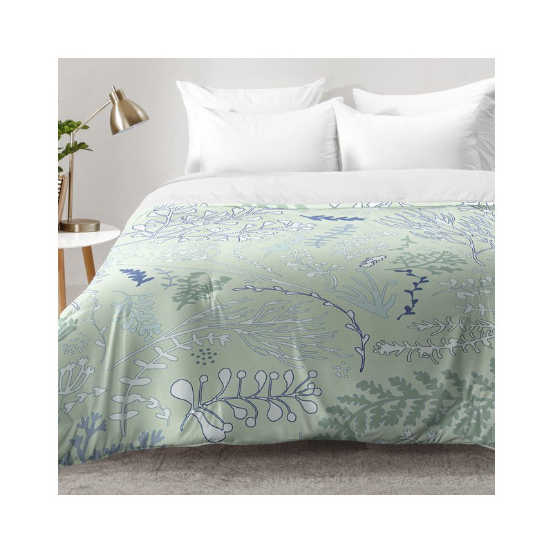 Monika Strigel Modern & Contemporary Polyester Floral Comforter, King Comforter + 2 King Shams