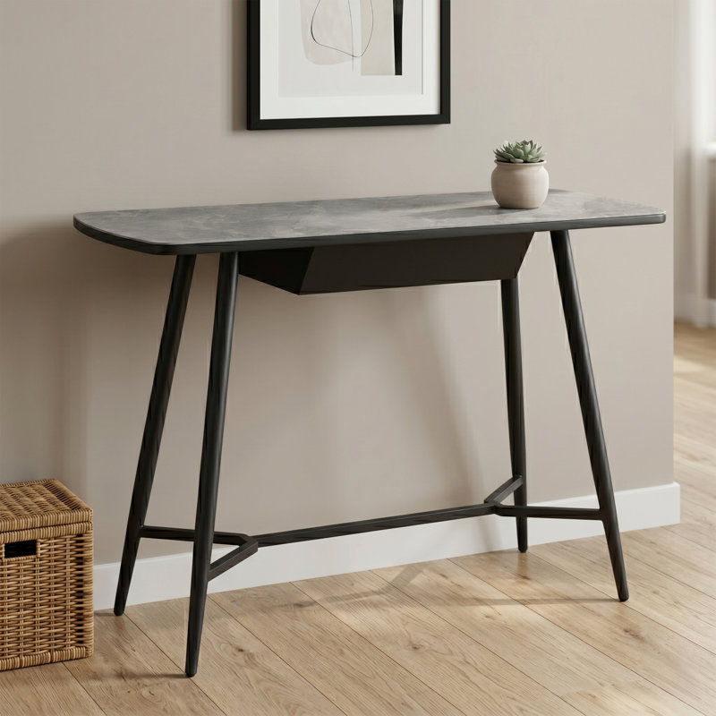 Benedick 120cm Glass Top Console Table