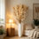 55 pouces 6 pièces d'herbe de pampas séchée naturelle - très grand gazon brun moelleux pour vase de plancher, décoration de salon de maison de campagne Boho (plumes de plus de 30 po)