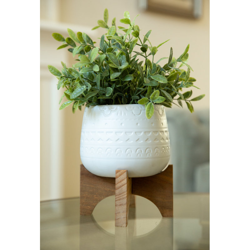 Plante de feuillage artificiel 6" en pot