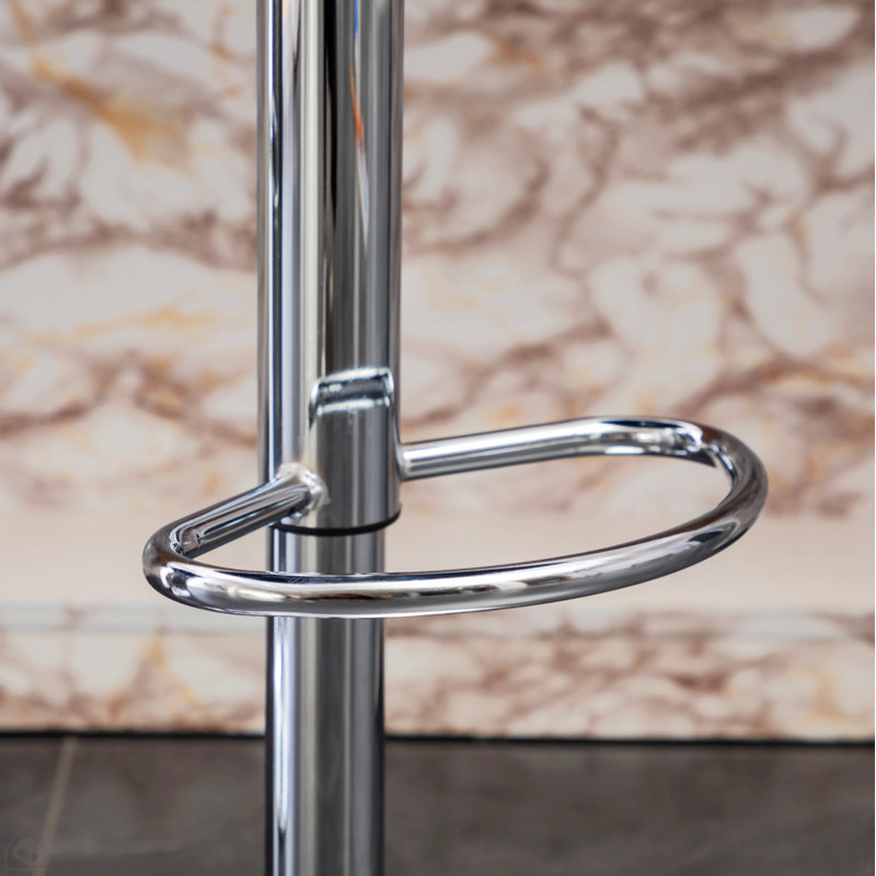 Tabouret de bar pivotant rembourré en velours Masaccio, Gris