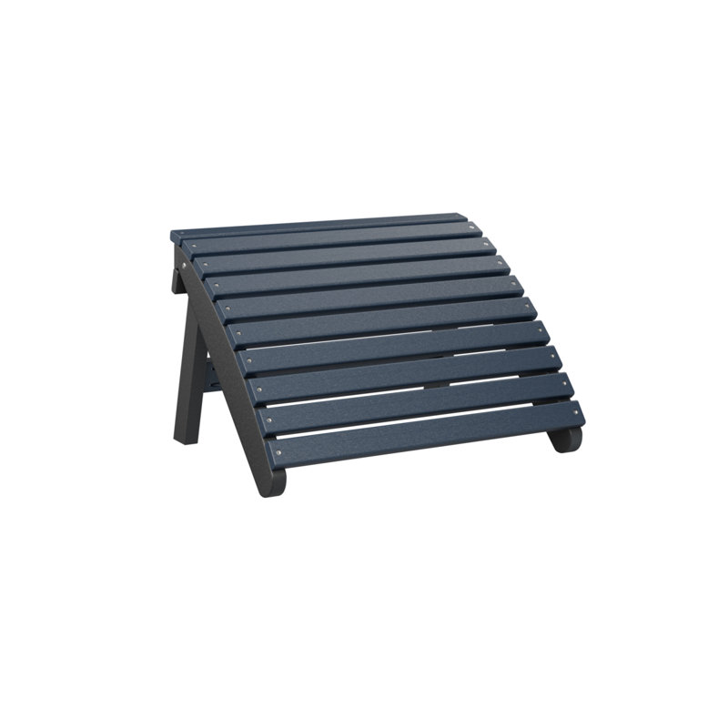 Repose-pieds berlinois berlinois Adirondack, Navy Blue Top/Black Base