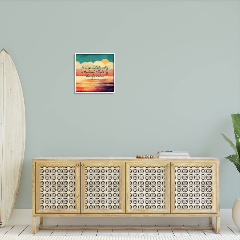 To To Escape Paradise, estampe numérique de Ziwei Li, H 17 po x l 17 po x P 1,5 po, Blanc