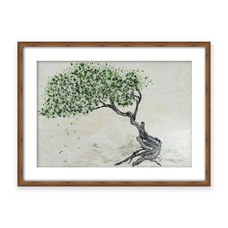 Nature Inspired "Fleeting Spring" Canvas Wall Art By , 30" H x 40" W, Framed Matted Print, Black