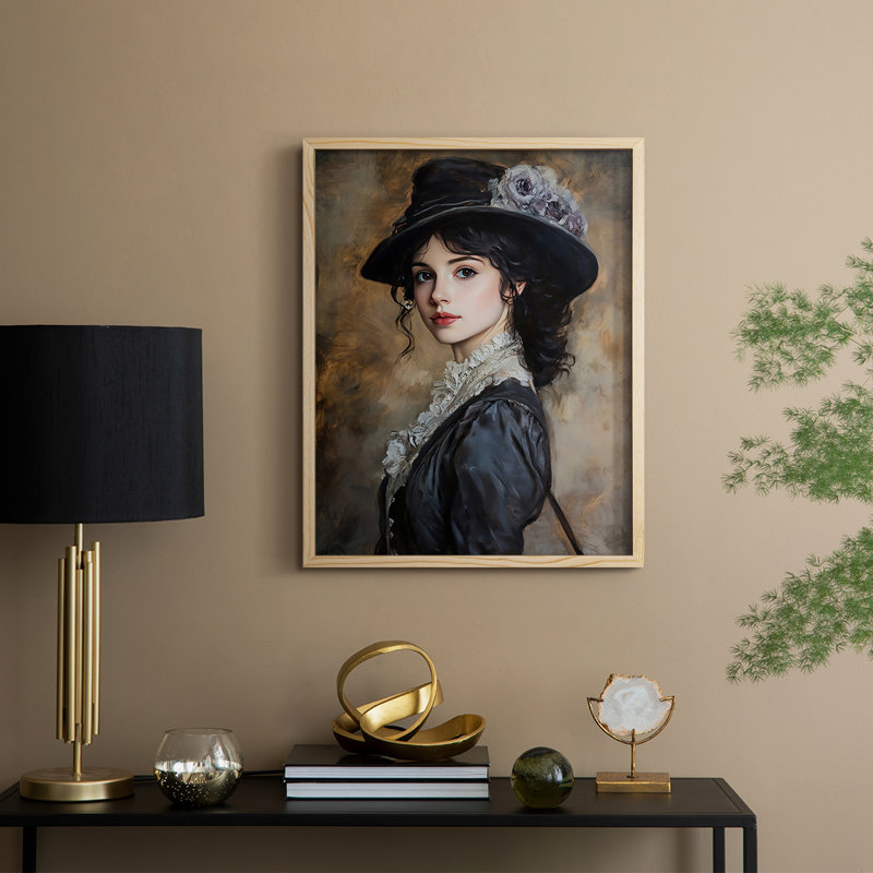 Reproduction encadrée WOMEN Series CL XXII - bois massif, H 30 po x l 24 po