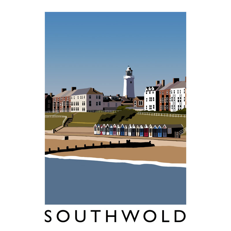 'Southwold 2' by Richard O'Neil - Print, 40 cm H x 30 cm W x 1 cm D, No Frame