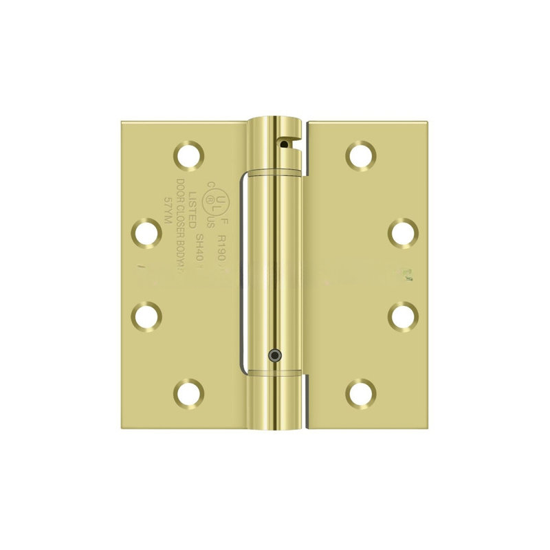 Steel Hinge, Polished Brass