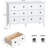 Dateland 47"W 6 Drawer Dresser,White Bedroom Dresser-414745722