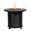 Foyer de table au gaz propane 30 po, foyer rond en acier de 50 000 BTU pour la terrasse extérieure - noir