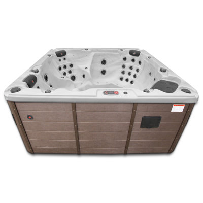 Canadian Spa Vancouver UV Hot Tub 6-Person 65-Jet with Blackout Insulation and UV Light Water Care