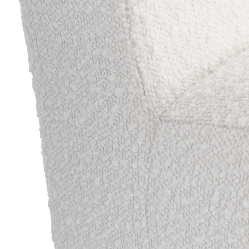 Bhawari Upholstered Dining Chair, Cream Boucle