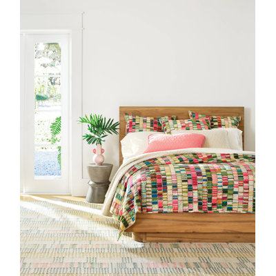 Penelope Stripe Multi Coverlet