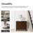 Iasiah 26" W 2-Drawer Solid and Manufactured Wood End Table with Built-In Charging Station -1807198344