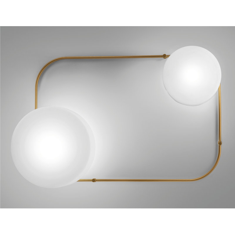 Tier Ceiling/Wall Lamp Mp White Matt Painted Brass L3295 Ul