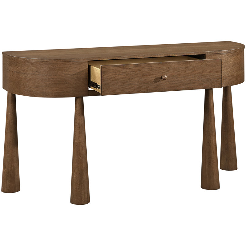 Console en placage d'acacia et bois massif Oasis, Brun