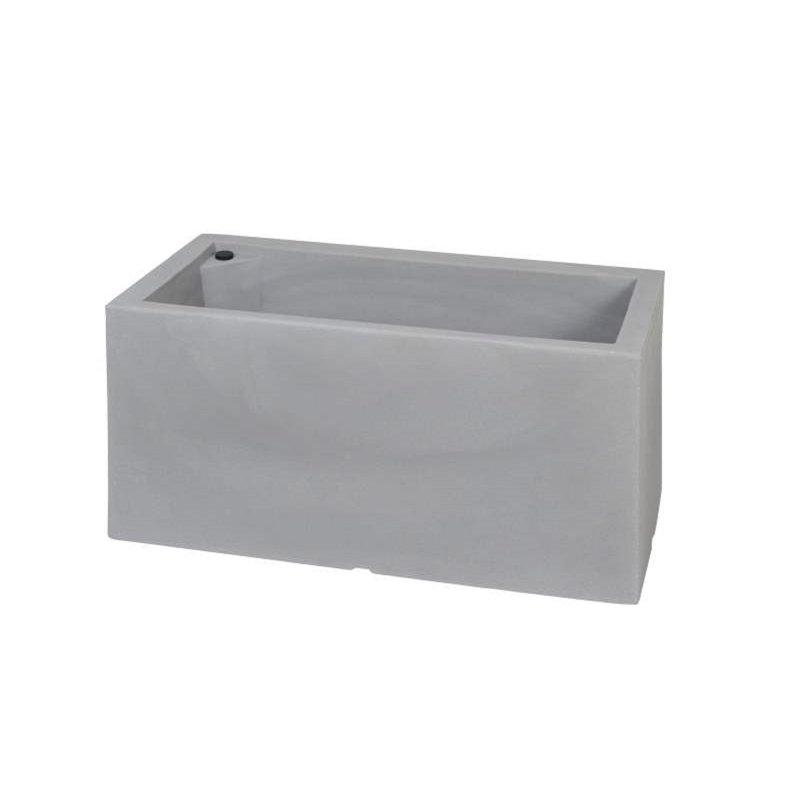Bouley Planter Box, 39cm H x 39cm W x 80cm D, Aged Stone