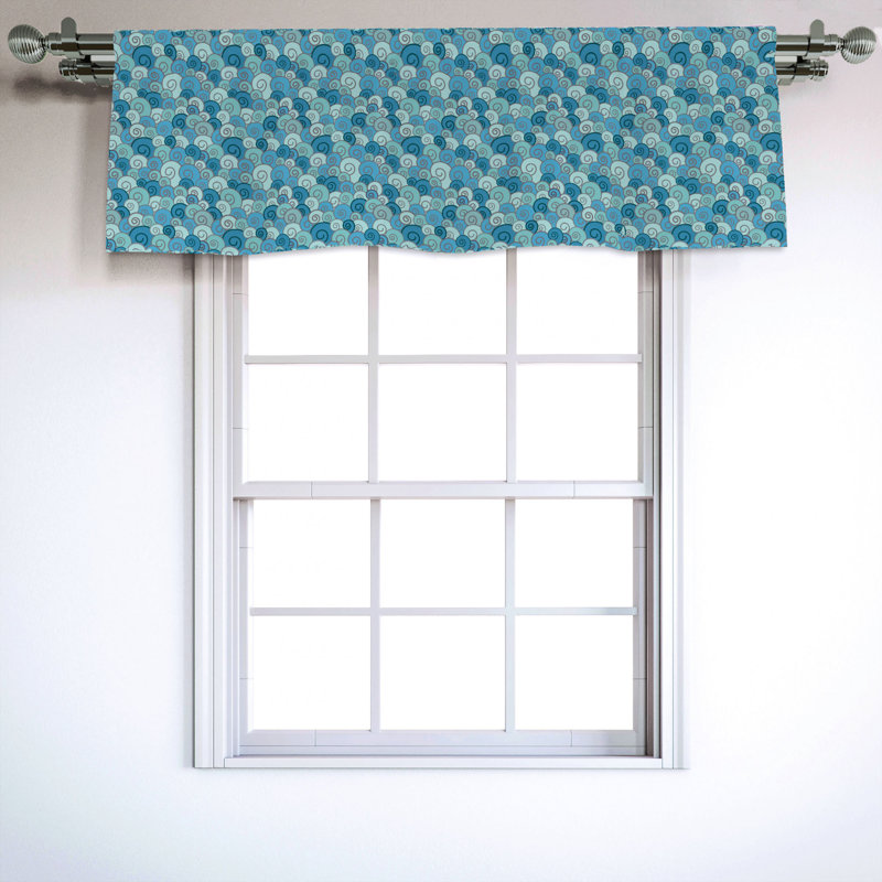 Sateen Ruffled Window Valance