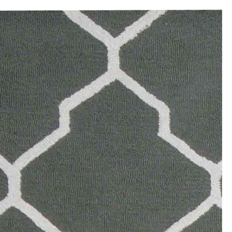 Wool Geometric Indoor Rug, Runner 2'6" x 7'