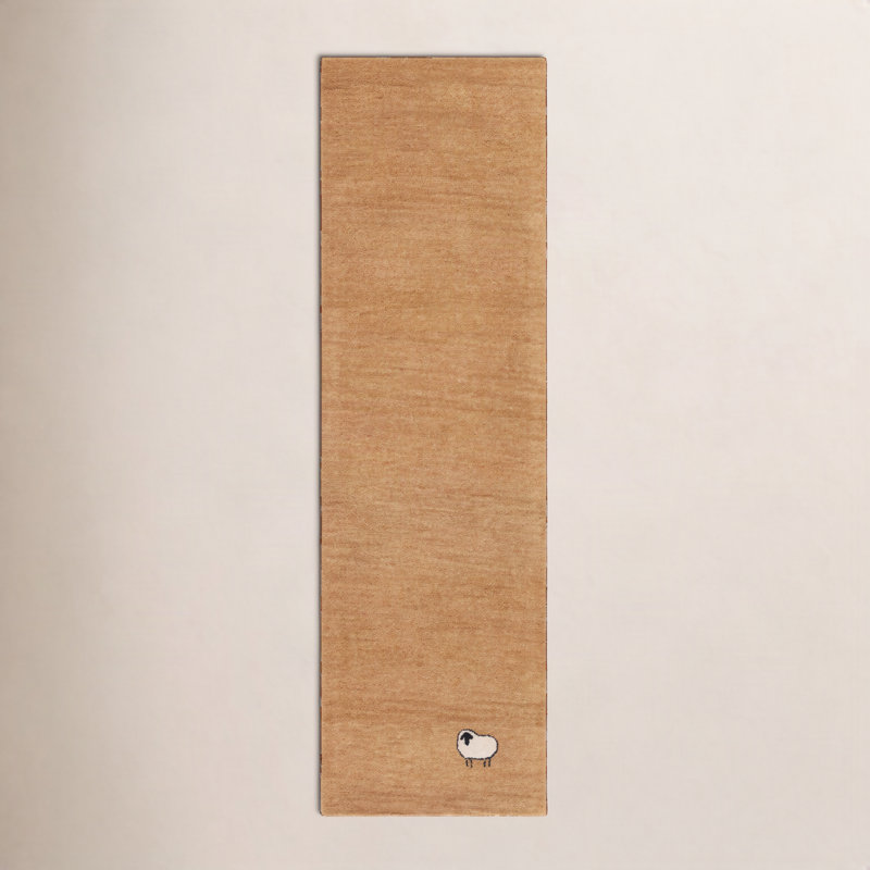 Tapis doré Racheal Himalaya 451, Tapis de couloir 2 pi 3 po x 8 pi