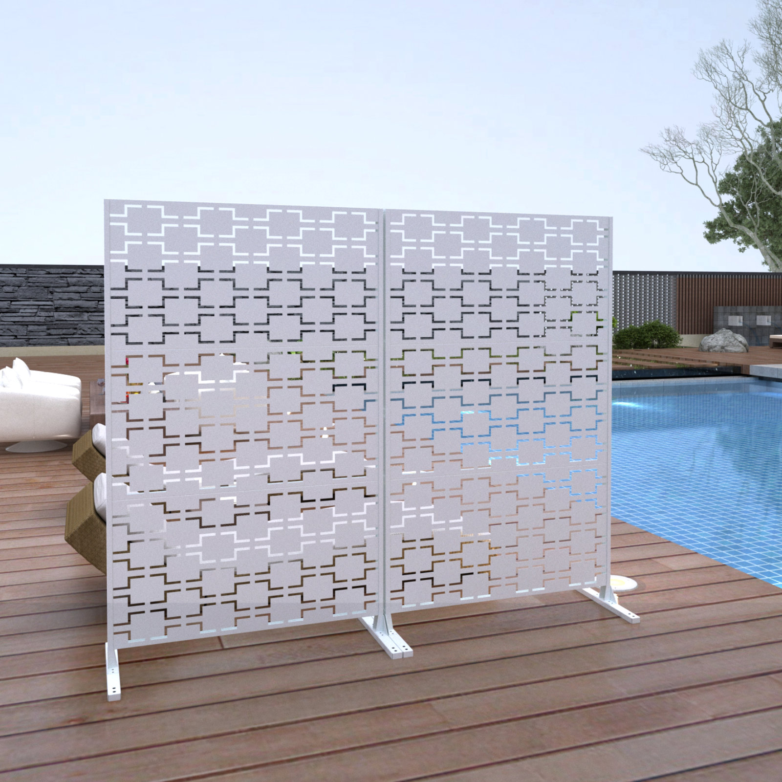 outdoor privacy screen 6 ft. H x 4 ft. W Outdoor Privacy Screen Wayfair