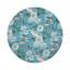 Peony Inspira Breakers Vegan Leather Round Coasters-954275808