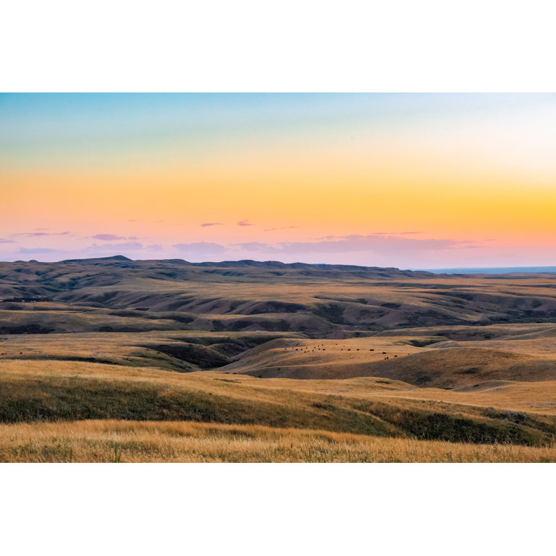 Paysage naturel de la nature au Montana, H 32 po x l 48 po
