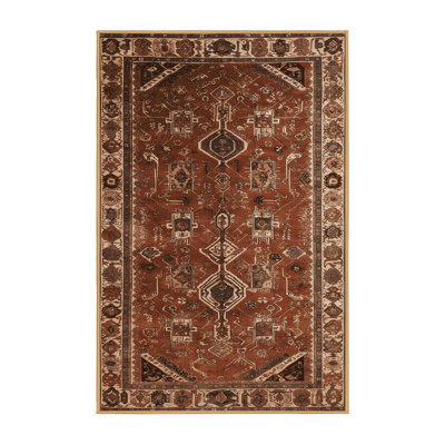 Tapis brun lavable à la machine