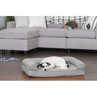 Quilted Full Support Solid Orthopedic Sofa Dog Bed