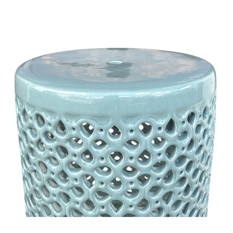 Lanie Garden Stool, Celadon