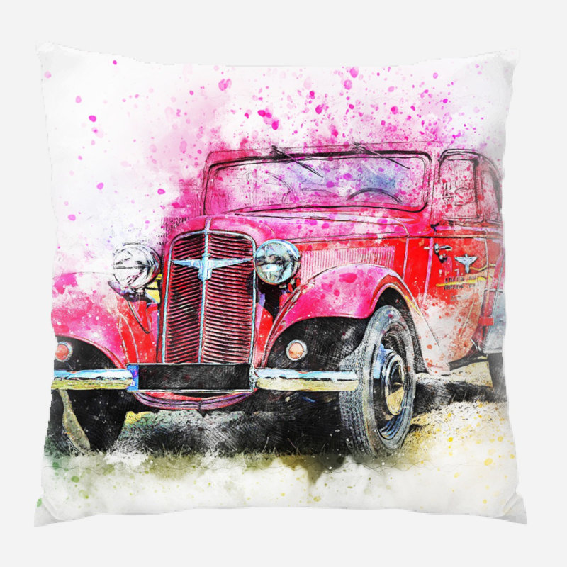 Housse et insert de coussin carré extérieur Menzies Car, Intérieur, Microsuède