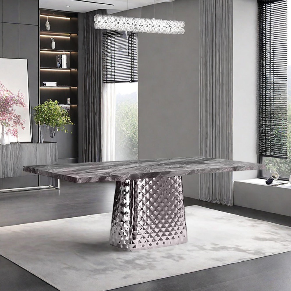 dujinlong home Light Luxury Simple Rock Slab Dining Table - Wayfair Canada