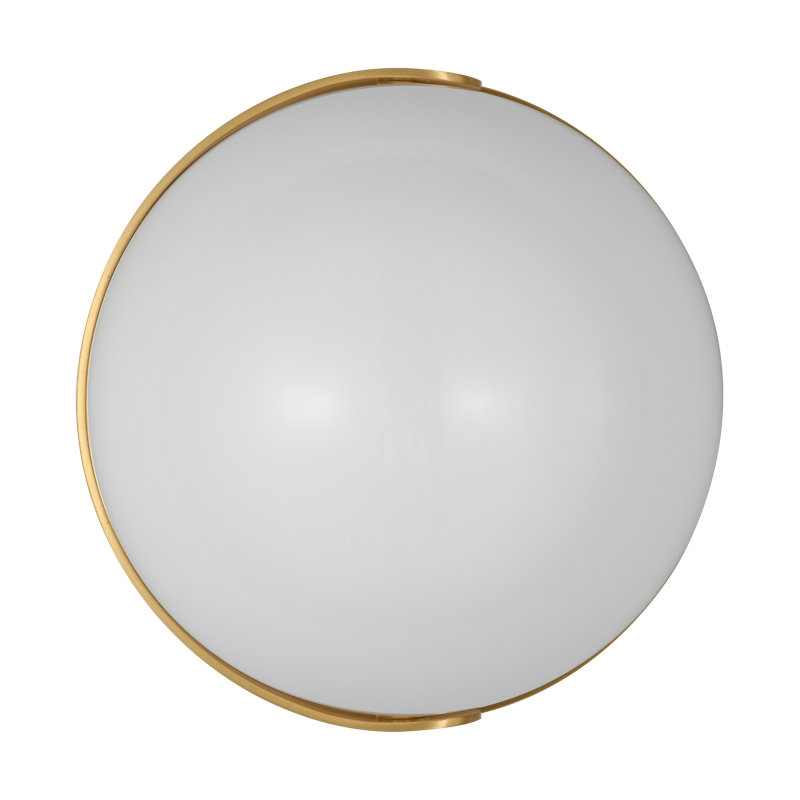 Syrie Dimmable LED Bath Sconce, Brushed Brass